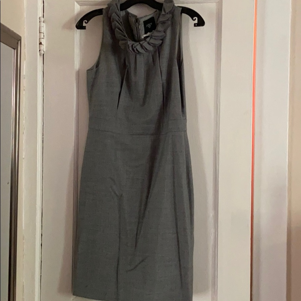 J Crew Suiting Gray sheath dress 6